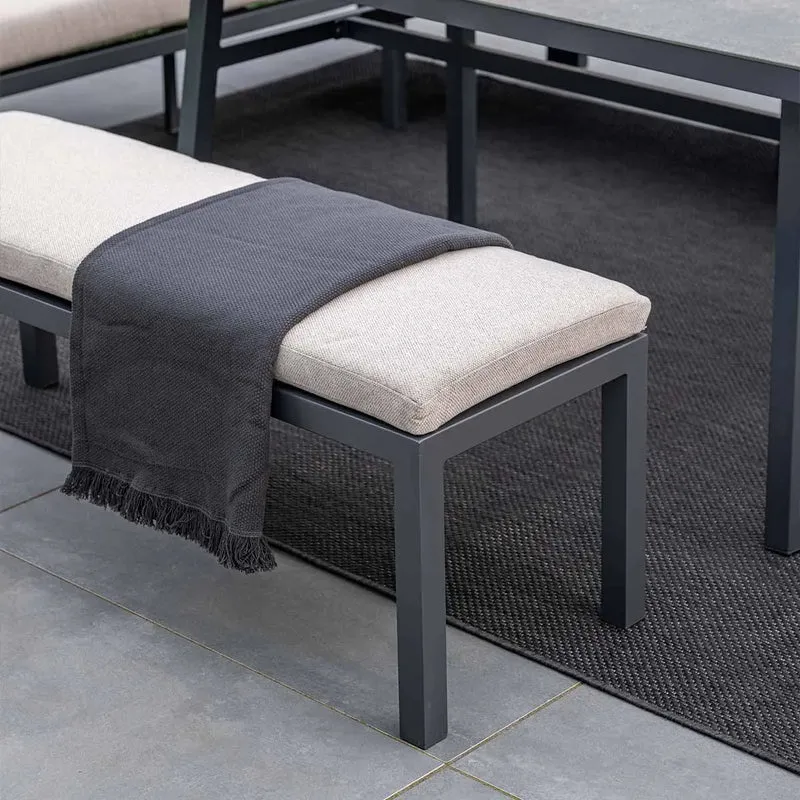 Garden Impressions Corsica – lounge-diningset links – carbon black/desert sand