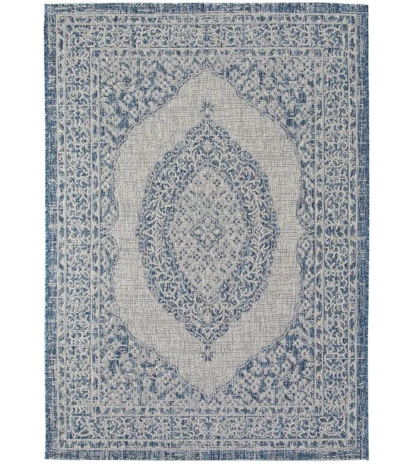 Benuta In-& Outdoor Teppich Cleo blau