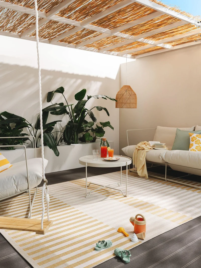Benuta In-& Outdoor Teppich Vega beige/yellow