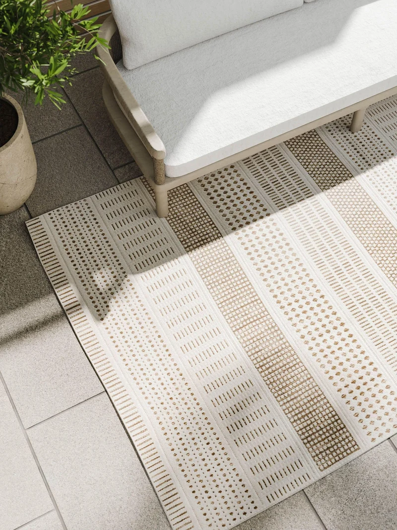 Benuta In-& Outdoor Teppich Kaleo cream/beige 200x300cm