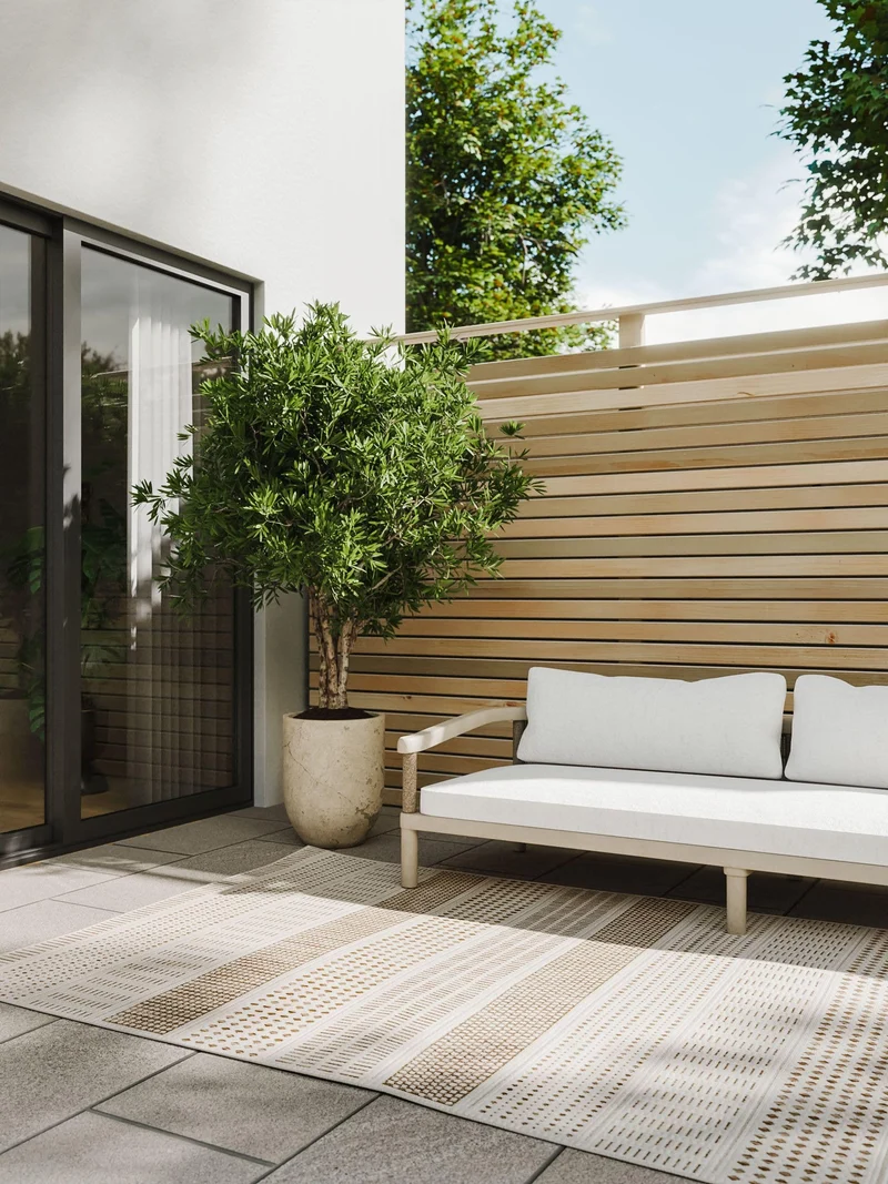 Benuta In-& Outdoor Teppich Kaleo cream/beige 200x300cm