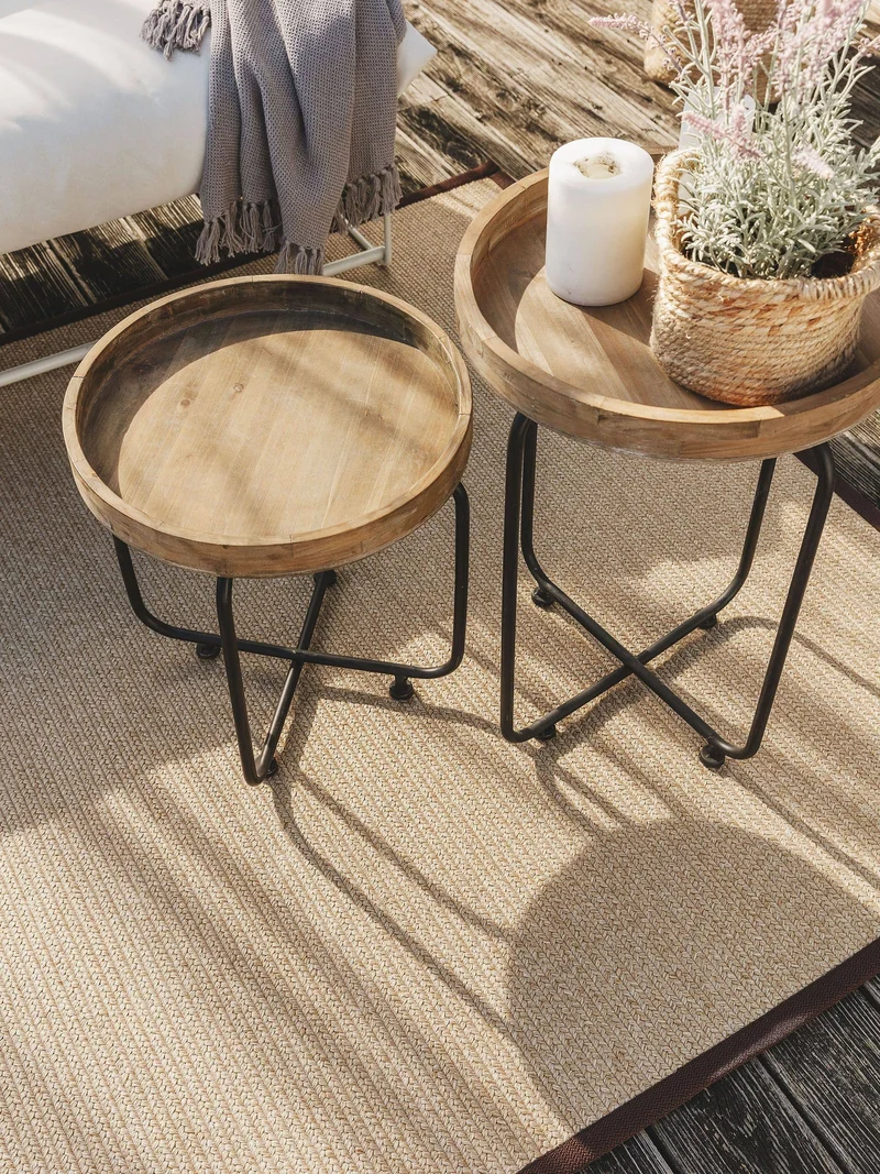 Benuta In-& Outdoor Teppich Nandi Beige square