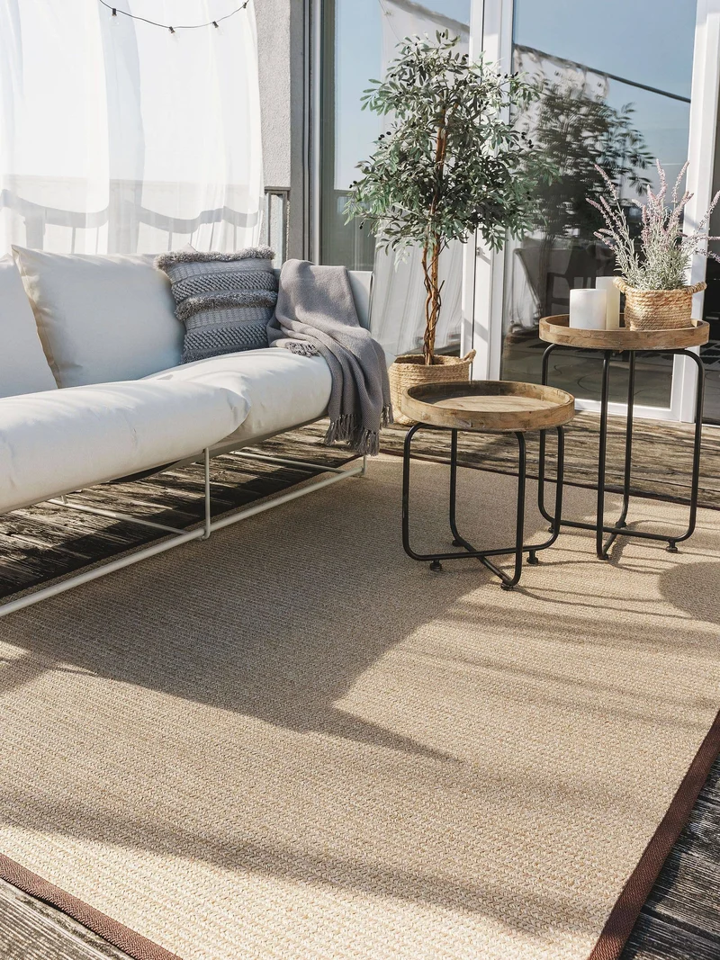 Benuta In-& Outdoor Teppich Nandi Beige square