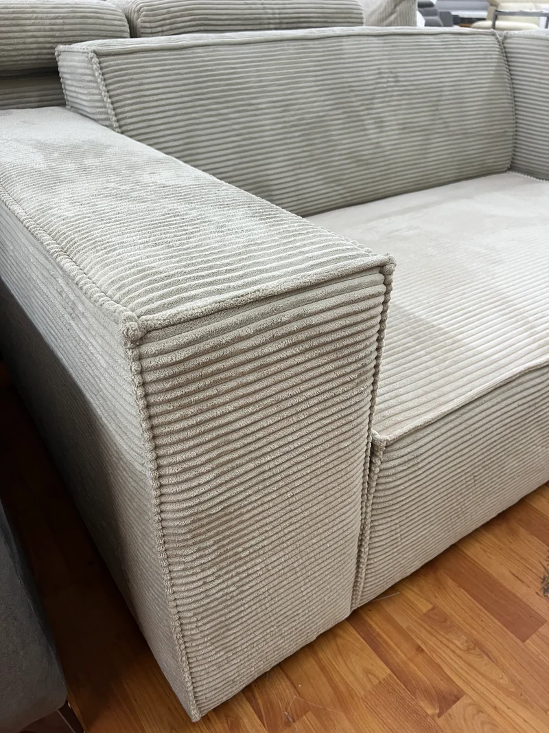 Sofa BIG Sofa Wohnlandschaft + Rückentiefen verstellbar + Cord Stoff