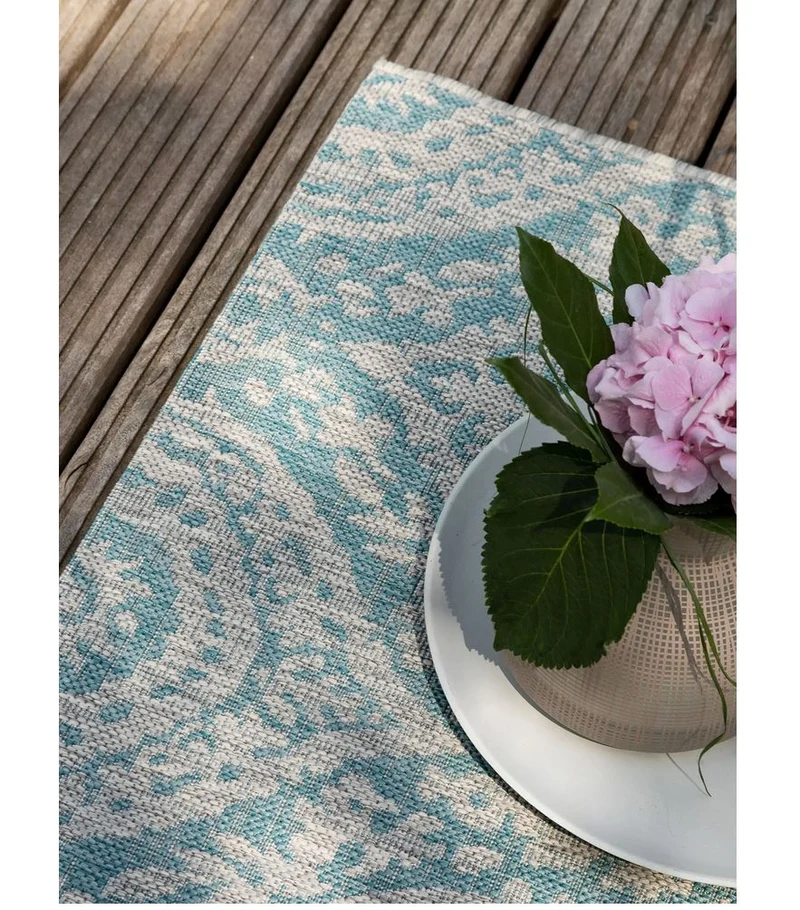 Benuta In-& Outdoor Teppich Cleo türkis