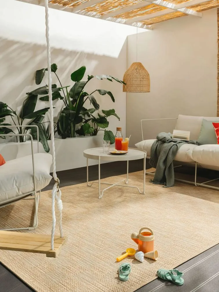 Benuta In- & Outdoor Teppich Como hellbraun QUA