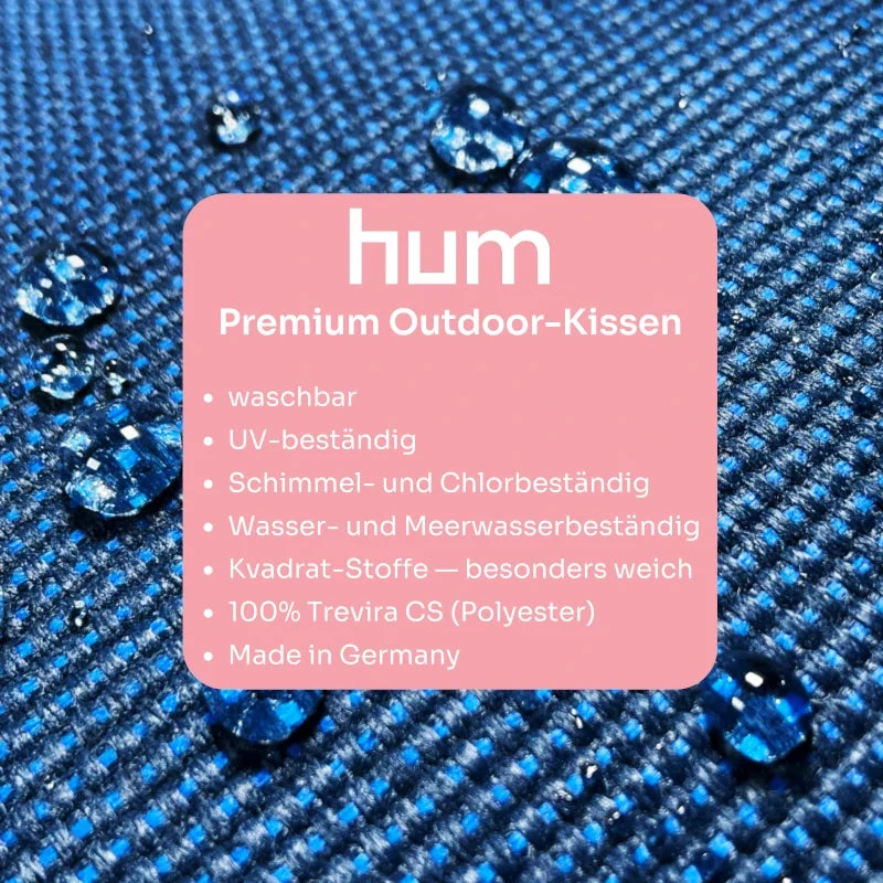 hum Outdoor-Kissen Sonne/Sand 40x60cm