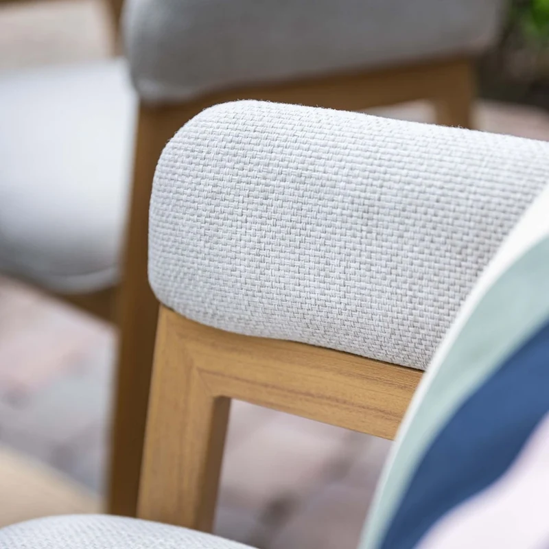 Selina dining tuinstoel - light teak look - valley sand - Bruin