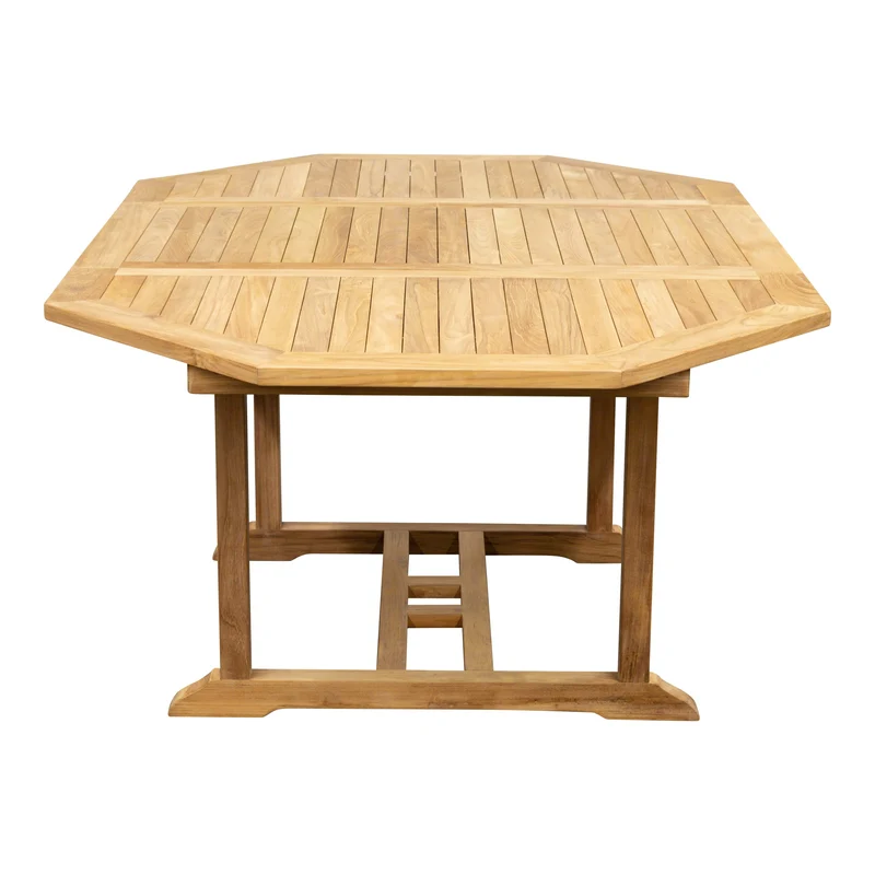 Teak Ausziehtisch Classic - achteckig, 120/180 x 120 cm