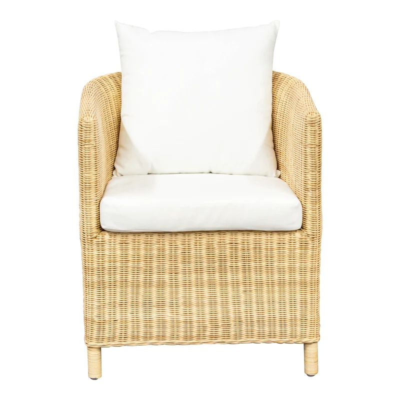 Rattansessel Hiltona, natur, inkl. Kissen