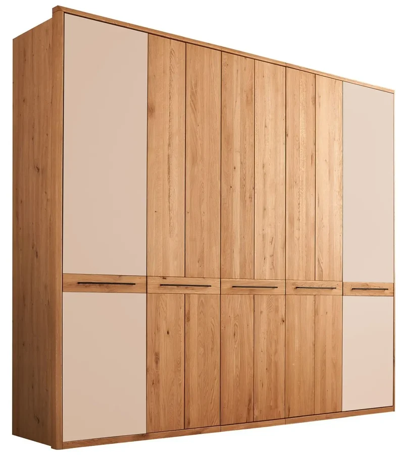 Kleiderschrank Schrank Schlafzimmer +Maße: 256x221x59cm +Massivholz +Eiche +vers. Farben +als Set erhältlich