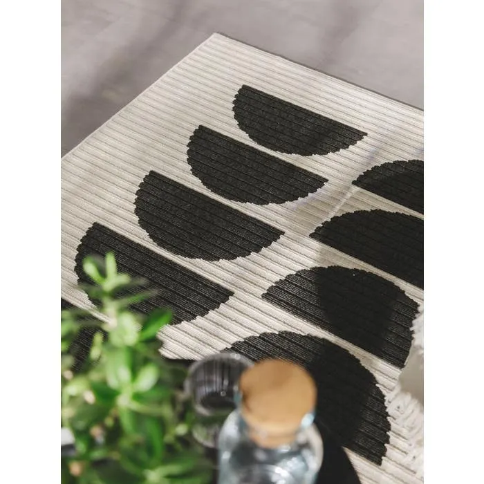 Benuta In- & Outdoor Teppich Taro Black/white