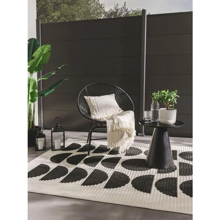 Benuta In- & Outdoor Teppich Taro Black/white