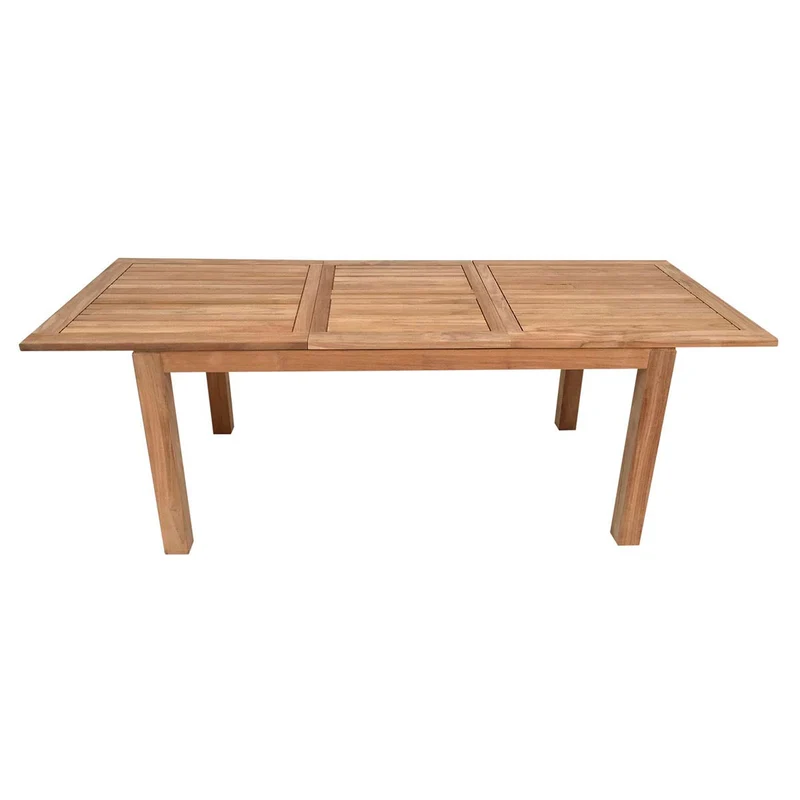 Teak Ausziehtisch Minimalistik, 200/300 x 100 cm