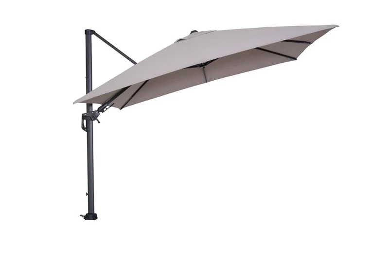 Hawaii parasol - 300x300 cm - carbon black - zand