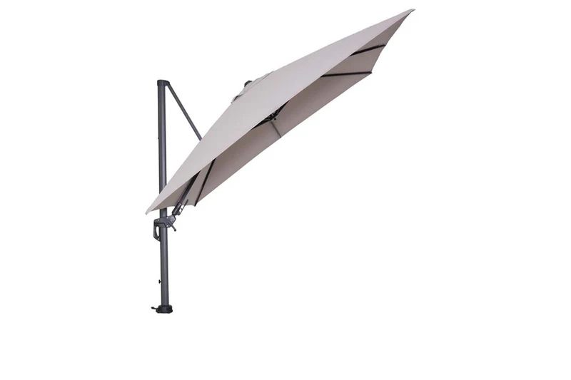 Hawaii parasol - 300x300 cm - carbon black - zand