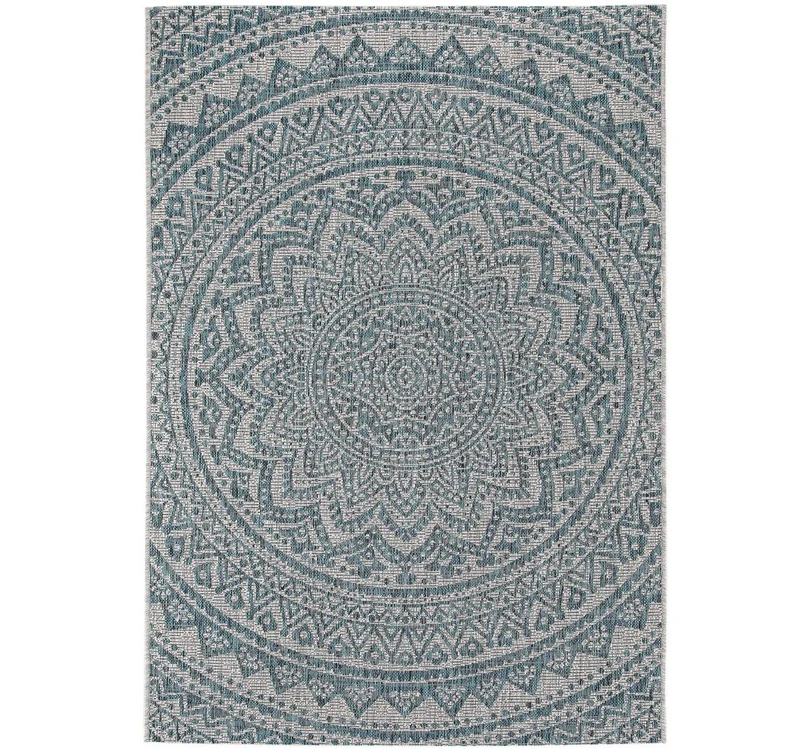 Benuta In-& Outdoor Teppich Cleo Beige/Blue