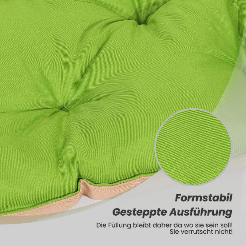 Dekokissen Bankauflage Sitzbankauflage Sitzkissen mit Rückenlehne Wendeauflage ca. 100 x 98 x 12cm