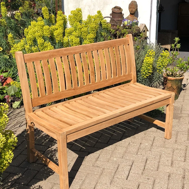 Teak Gartenbank Beaufort ohne Armlehnen, 120 cm