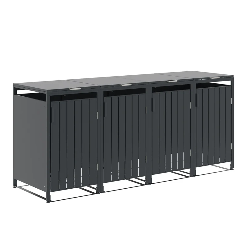 Garden Impressions BinPort antraciet containerbox voor 4 containers