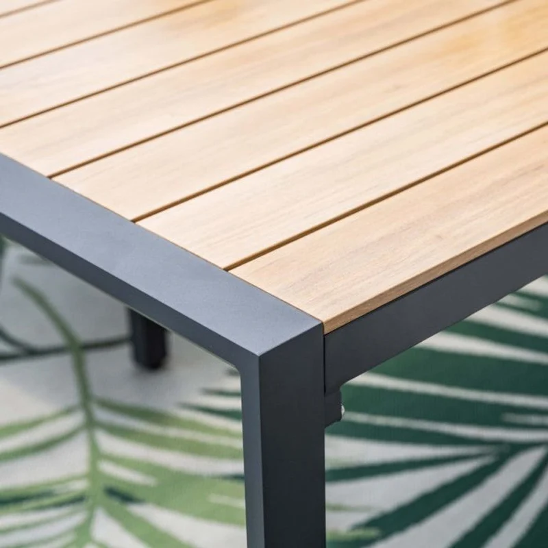 Garden Impressions Oklahoma/Felini tuinset 4 personen teaklook tafel 160 cm