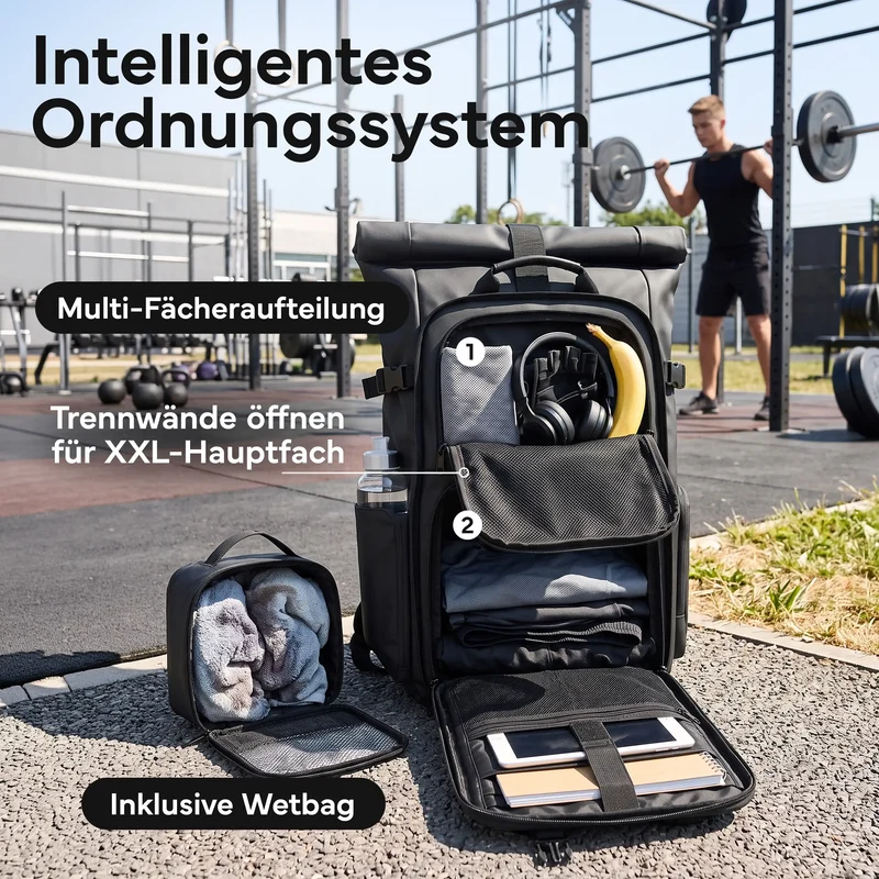Rucksack Rolltop 40 Liter - Wasserdicht