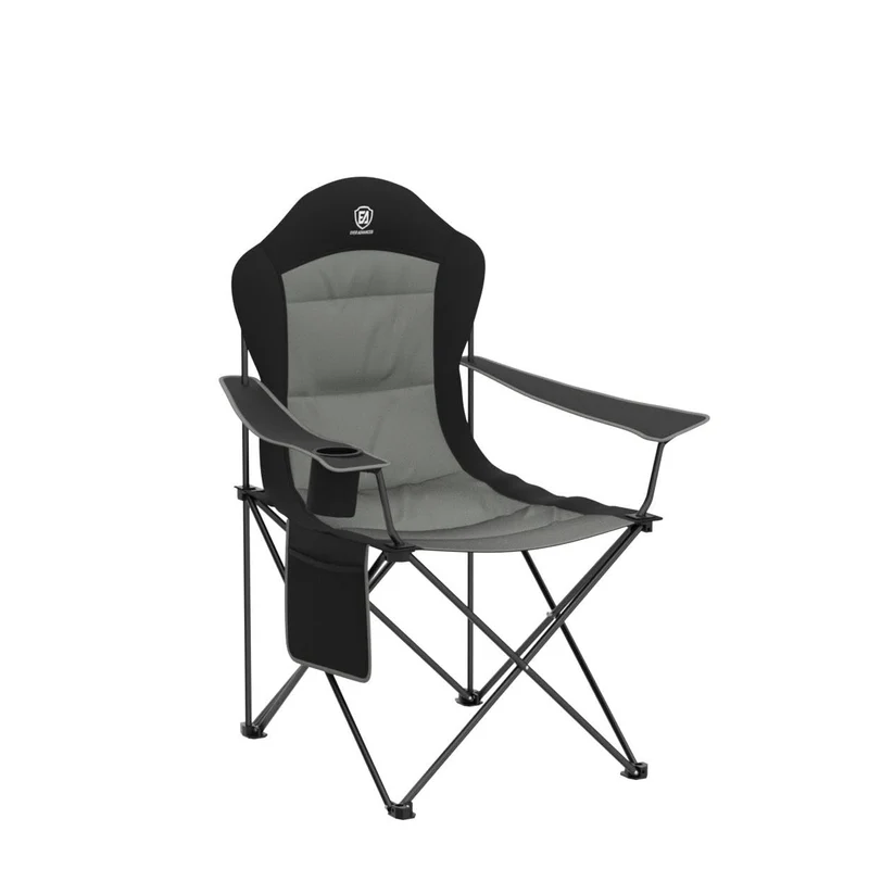 EVER ADVANCED Luxus Campingstuhl Faltbar 160 KG Belastbar Ultragroß mit Hochlehner Bequem Gepolster Klappstuhl Camping Garten Balkon Strand, Camping Stuhl Sessel Gartenstuhl Anglerstuhl