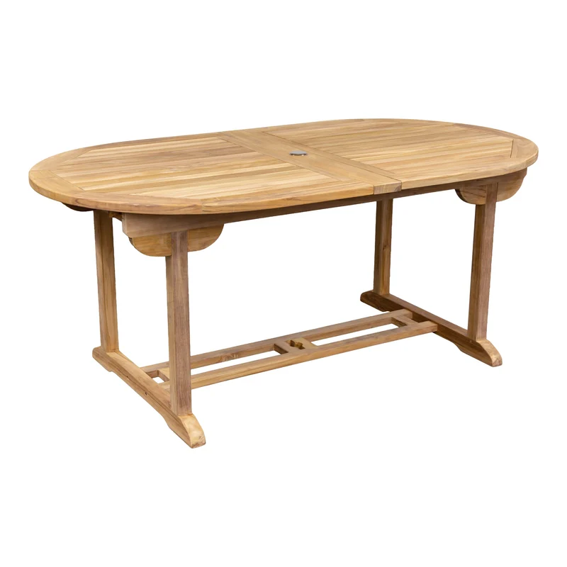Ausziehbarer Gartentisch Exclusiv, oval, 180/260 x 100cm