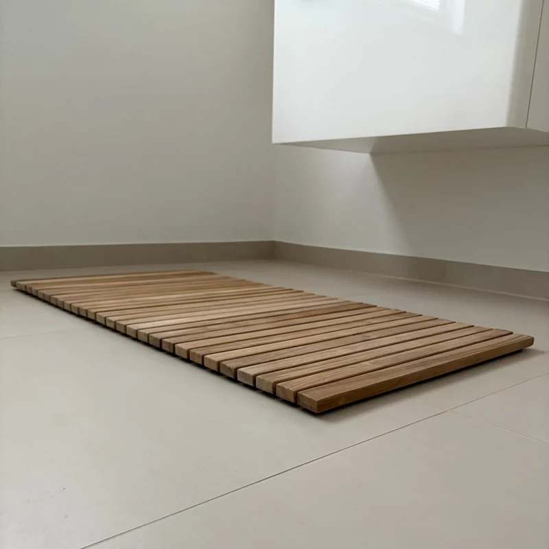 Teak Badematte, 50x100cm