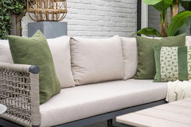 Garden Impressions Teramon loungeset met hoge tafel taupe rope