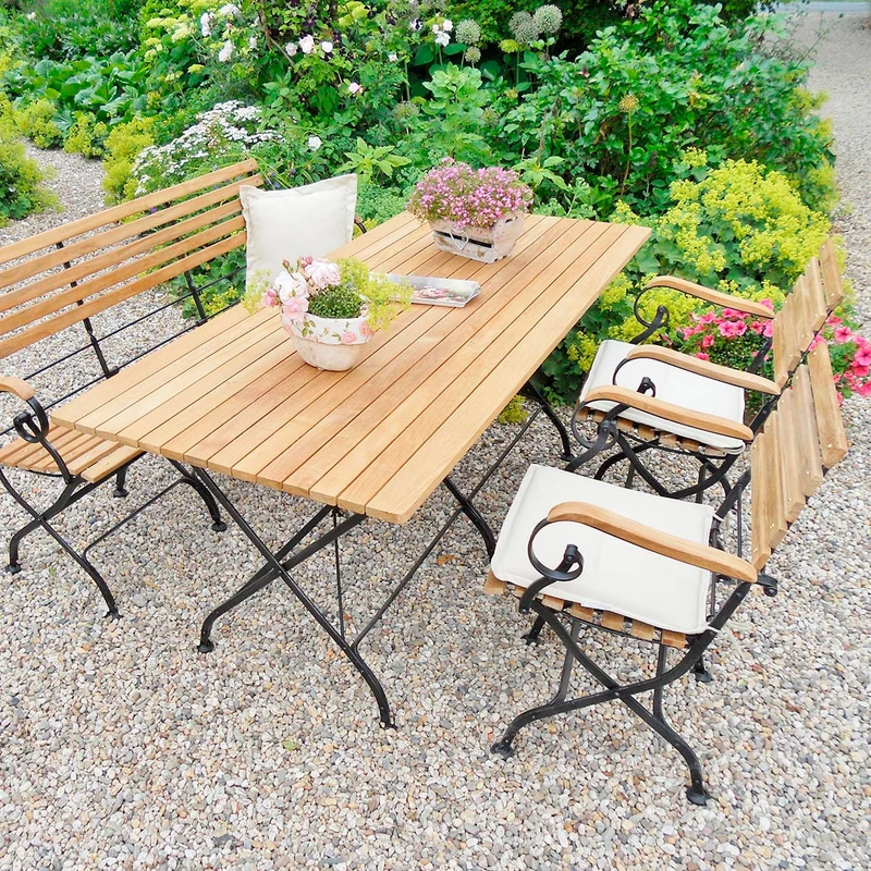 Teak Tisch Longlife - rechteckig, 180 x 80 cm
