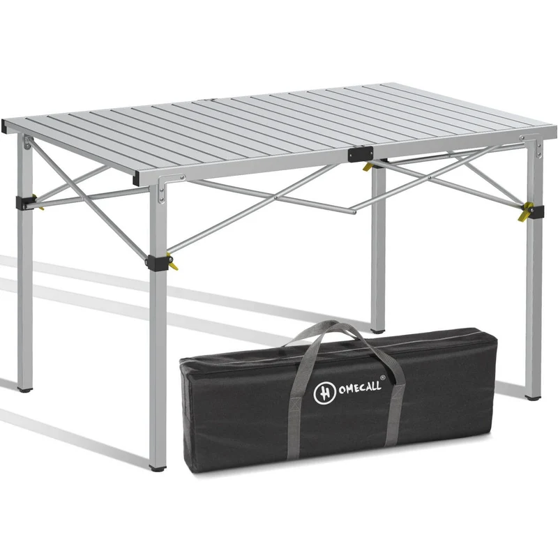3-tlg. Gartenset Sitzgruppe – Klapptisch ca. 117x70 cm Aluminium + 2 Hochlehner Dunkelgrau