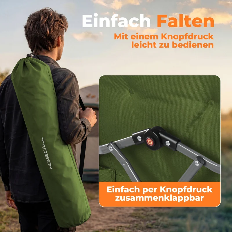5-tlg. Gartenset Sitzgruppe – Klapptisch ca. 120x70 cm höhenverstellbar Holzoptik + 4 Hochlehner Grün