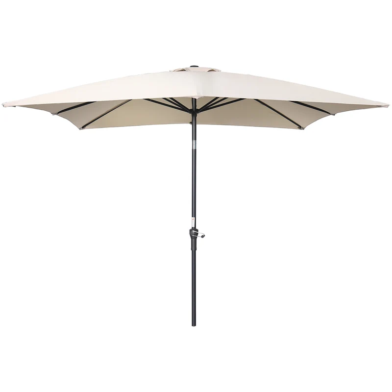 Garden Impressions Lotus parasol - 250x250 cm - carbon black - ecru