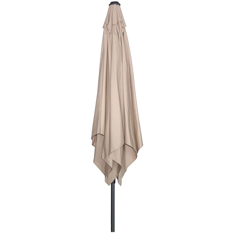 Garden Impressions Lotus parasolset 250x250 taupe met voet en hoes