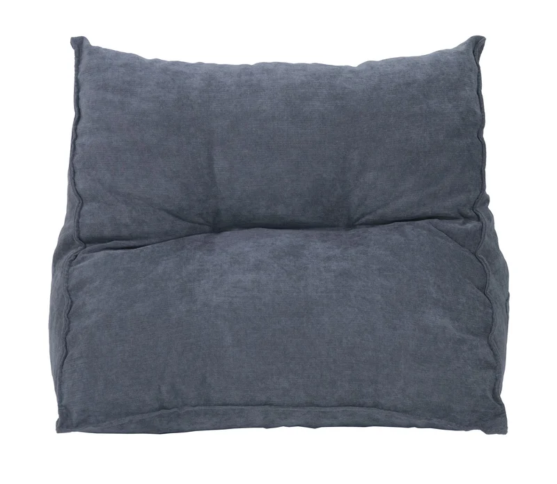 Rückenkissen Keilkissen 58×30×48 cm blau-grau – ergonomisches Palettenkissen aus Cordstoff