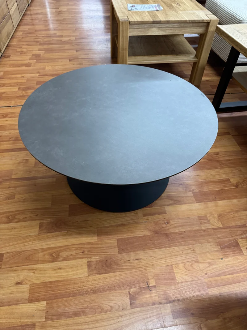 Couchtisch Beistelltisch +Glasplatte mit Keramikauflage +Metallgestell +Neu auf Lager