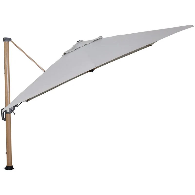 Garden Impressions Hawaii Big Pole II parasol - 3,5x3,5 m - teak look - zand