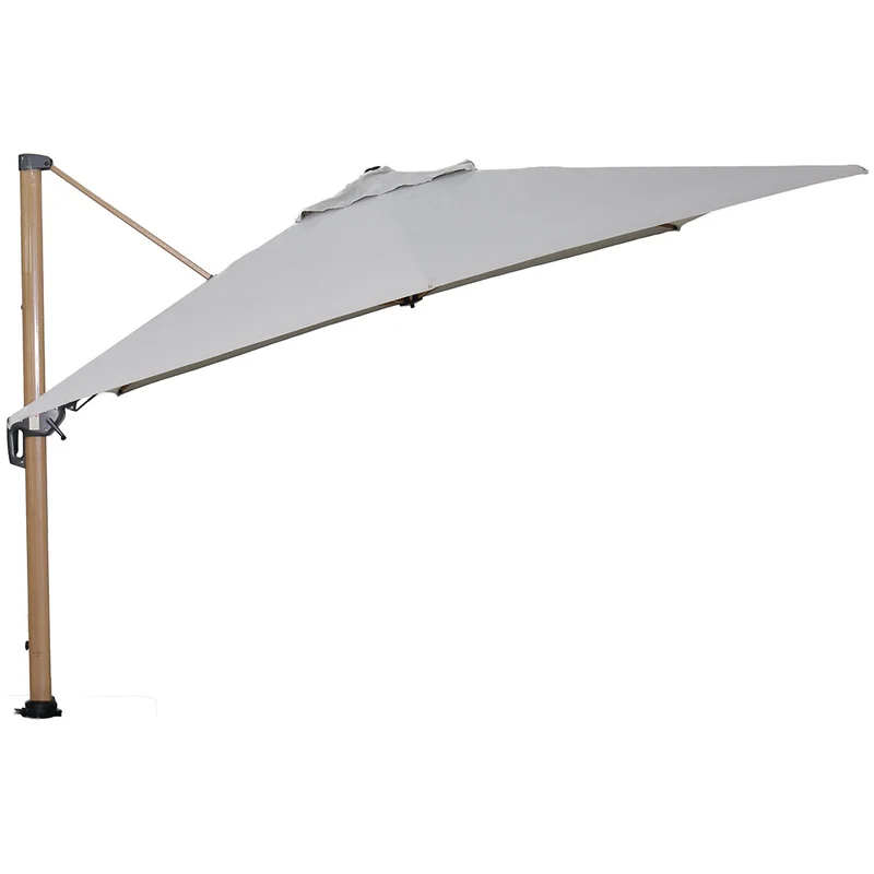 Garden Impressions Hawaii Big Pole II parasol - 3,5x3,5 m - teak look - zand