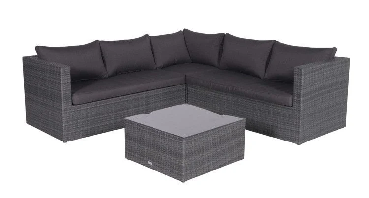 Garden Impressions Montana loungeset - earl grey/ donker antraciet