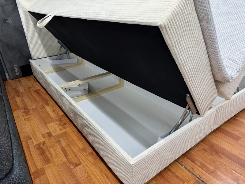 Boxspringbett Bett +vers. Größen +vers. Farben +Topper +Stauraum