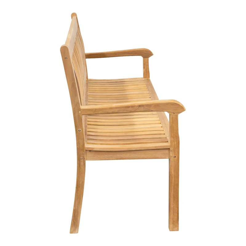 Teak Gartenbank Beaufort, verschraubt, 180 cm, Selbstmontage