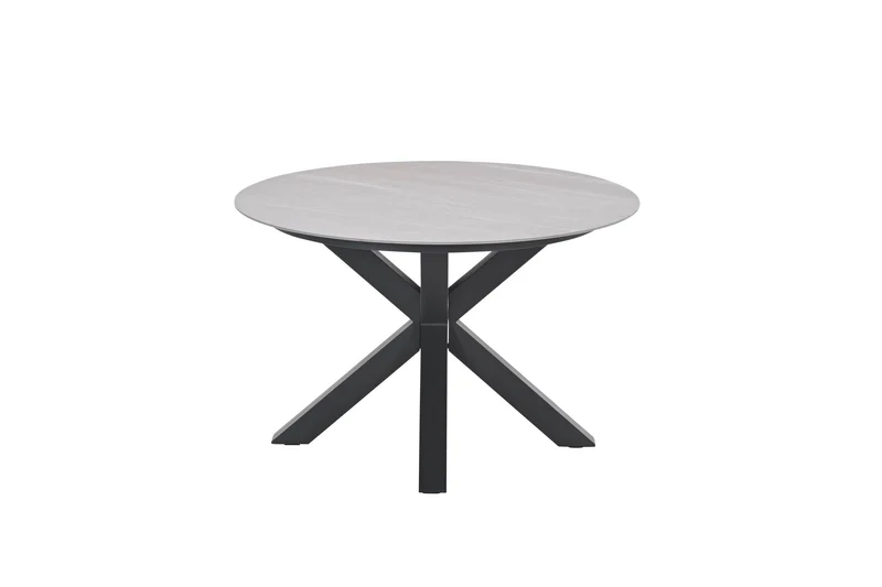 Lowland tafel - Ø120 cm - carbon black - Centostone Napoli sand