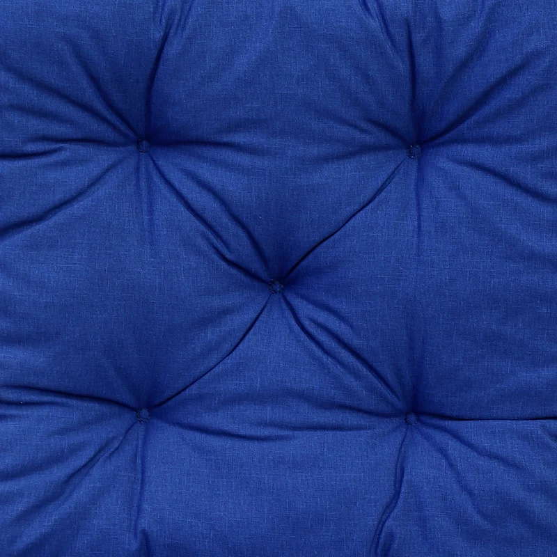 Bankauflage 120 × 50 × 8 cm Blau – Sitzkissen für 2-Sitzer Gartenbank, wetterfest und bequem