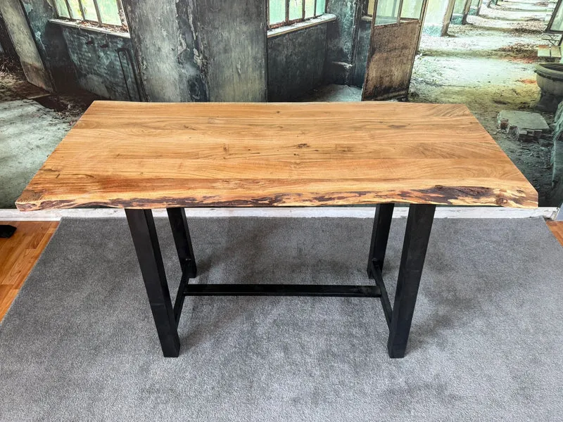 Bartisch +Massivholz +Metallgestell
