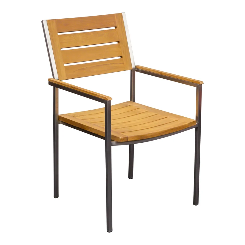 Teak Gartensessel Enova mit Edelstahl, Restposten