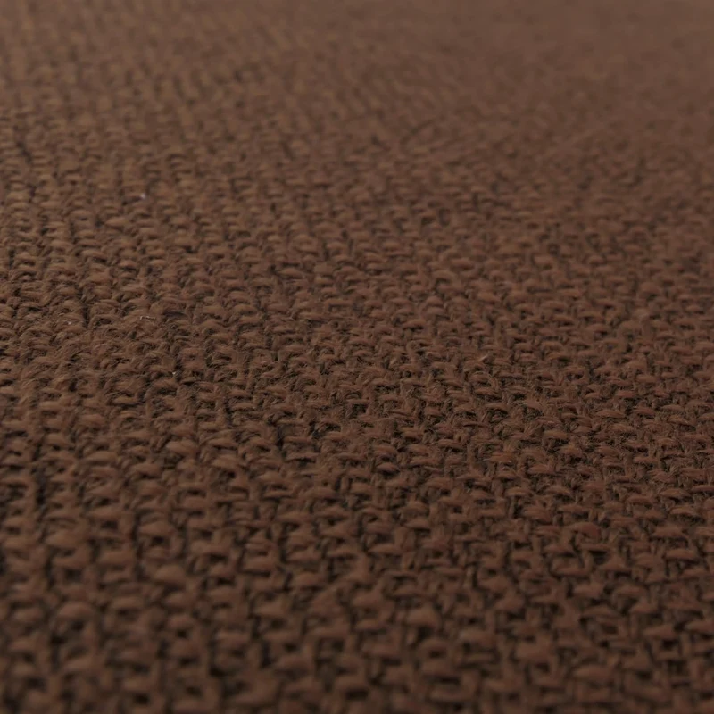 Mendler Schaukelstuhl M41, Schwingsessel Fernsehsessel, Massiv-Holz - Walnuss-Optik, Stoff/Textil Dunkelbraun