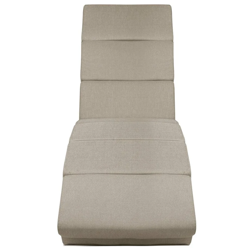 Casaria® Relaxliege XXL London 186x89x55cm Ergonomisch Stoff Gepolstert 180kg Belastbarkeit Wohnzimmer Büro Indoor Chaiselongue Relaxsessel Liege Beige