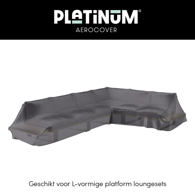 Platinum AeroCover Loungeset platformhoes rechts 325x255x90xH30/45/70