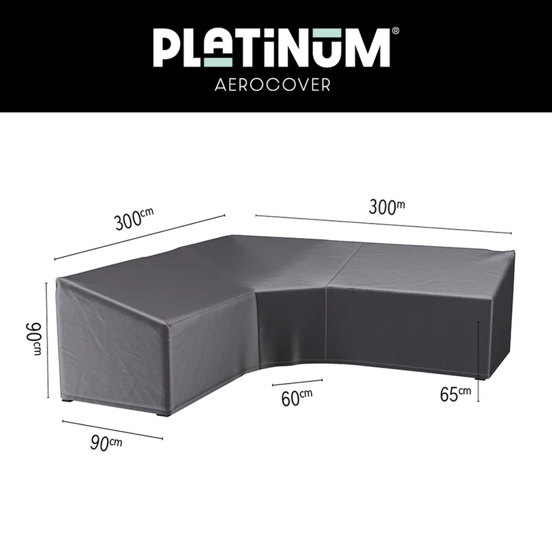 Platinum AeroCover Loungesethoes hoekset trapeze 300x300x90xH65/90